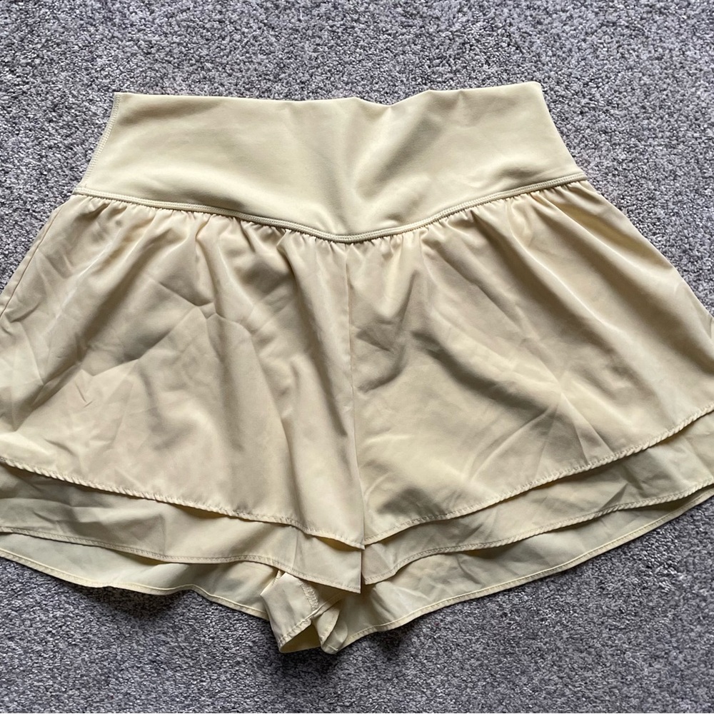 Yogalicious Butter Yellow Shorts